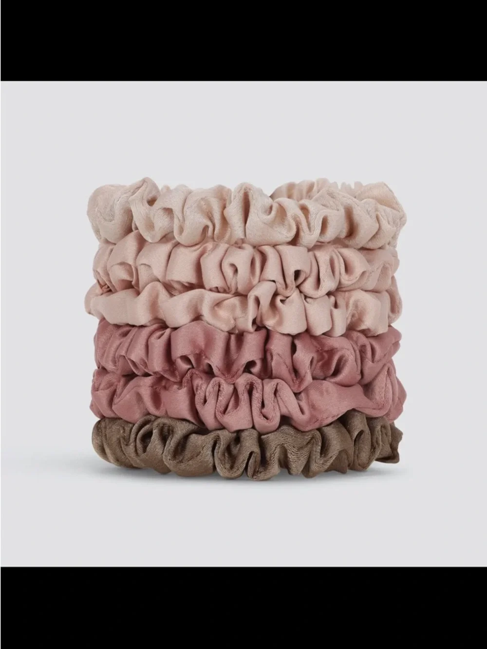 Kitsch Satin Scrunchies 6 pcs - Terracotta